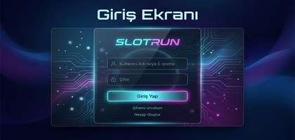 Slotrun giriş ekranı resmi adres doğrulama arayüz görseli