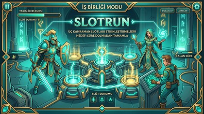 Slotrun kooperatif ortak görev modu ekip çalışması