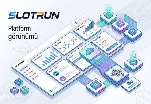 Slotrun platform arayüzü ve çok oyunculu oyun deneyimi tanıtım görseli